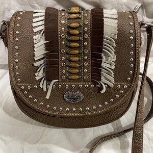 Montana West Shoulder Concealed Carry Purse / Bag Fringe Cowgirls Rodeo Western